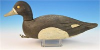 Lot #3997 - Carved Bluebill decoy with textured