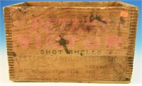 Lot #4670 - Peters Victor Shotshells wooden