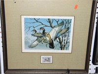 Lot #4690 - David Maass 1975 Framed Duck Stamp