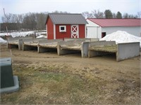 (6) 8' x 5' SECTIONS CEMENT H-BUNKS