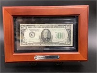 The last U.S $500 Note