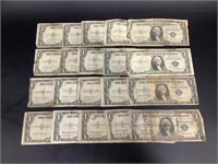 20 - $1 Silver Certificate notes