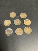 8 - Indian Head Pennies