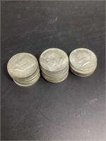 26 - Silver half dollars