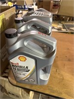 Shell Rotella T-5 Synthetic  Engine Oil 4 Jugs