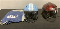 (2) Assorted Riding Helmets
