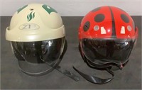 (2) Assorted Riding Helmets