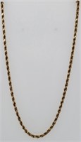 14 Kt. Gold Braided Necklace