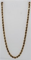 10 Kt. Gold Braided Necklace
