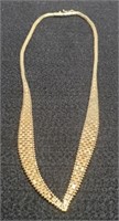 14 KT V Neck Gold Fashion Necklace