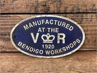 Cast Iron VR 1920 Bendigo Workshops - Repainted