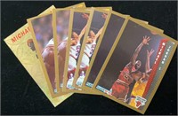 (7) Michael Jordan Basket Ball Cards