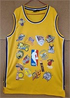 Sports - Yellow NBA  Logo Basketball Jersey
