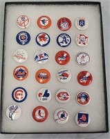 c1970's Creative House Baseball Team Pin Backs