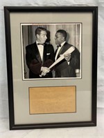 1955 Willie Mays/Joe DiMaggio Press Release Photo