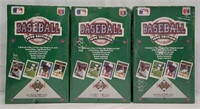 (3) Factory Sealed Boxes 1990UD Baseball Cards