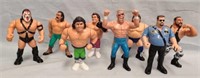 (8) Asst c1990 WWF 4 1/2" Wrestling Figures