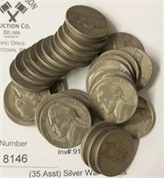 (35 Asst) Silver War Nickels