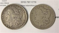 1890O & 1890S Morgan Silver Dollars