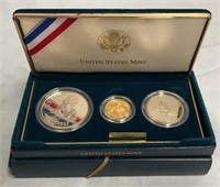 1995 Gold & Silver Commemorative Proof Coin Set
