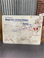 MAGNETIC UNITED STATES TIN SIGN, 18 X 24"