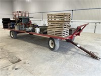 WOODEN TOP BALE WAGON