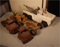 toy trucks and grader