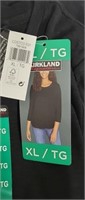 $13-Ladies XL black Kirkland 3/4 sleeve top
