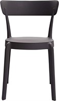 Armless Bistro Dining Chair-Set of 2, Dark Grey
