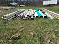 Pile of Various Types of PVC Pipe