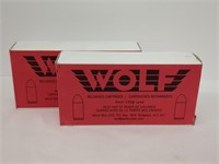 (2) Boxes of Wolf Cartridges - 9mm - 135gr. (50)