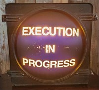 "Execution in Progress" Prison Light, OLD