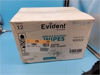 Evident surface cleaning wipes