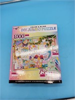 Color and bling DIY jumbo puzzle