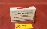 American Eagle Cartridges - Full box. 5.56mm .223