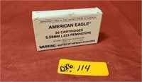 American Eagle Cartridges - 8 in Box. 5.56mm .223