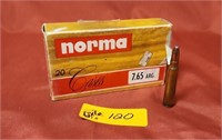 Norma 7.65 ARG. Unprimed cases. Full box