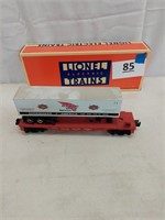 LIONEL RED WING SHOES FLATCAR W/TRAILER,
