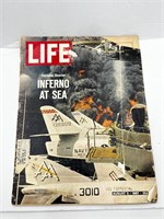 1967 LIFE MAGAZINE Forrestal Disaster inferno sea
