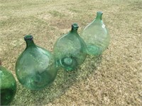 glass wine bottles - price x 3