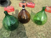 glass wine bottle - price x 3