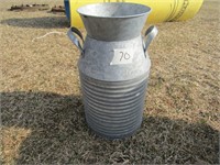 milk can decorative galvanized