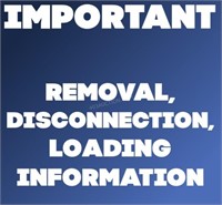 Removal, Disconnection and Loading INFO