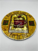 Java Time cake plate by CERTIFIED INTERNATIONAL