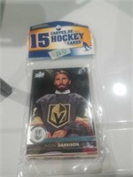 Unopened package of hockey cards