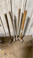 4 sledge hammers