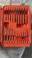 Black and decker bit set with to electric drills