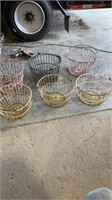 (6) wire egg baskets