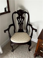 Mahogany Queen Ann Philadelphia Arm Chair