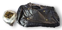 Vintage  Brass Drape Hooks and Vintage Carry Bag